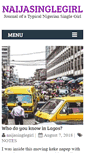 Mobile Screenshot of naijasinglegirl.com