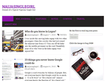 Tablet Screenshot of naijasinglegirl.com
